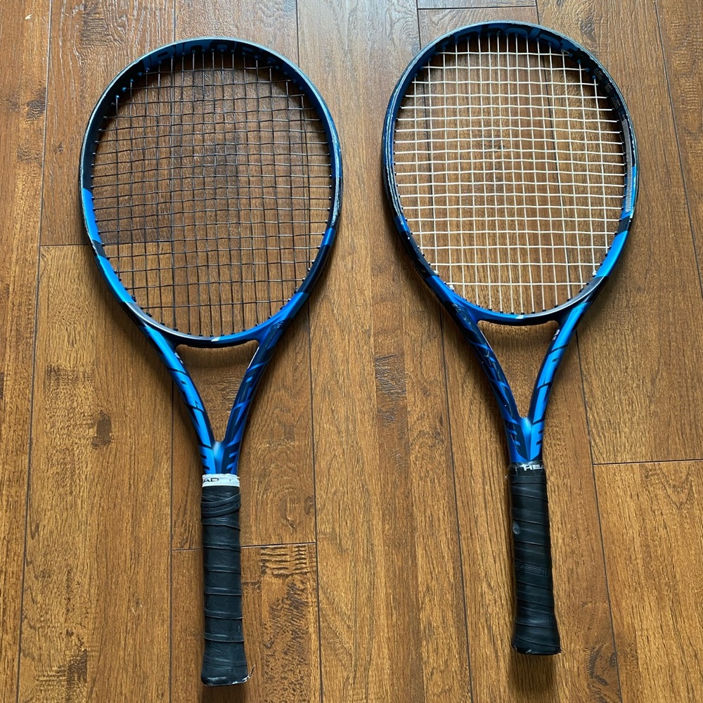 2 Babolat Pure Drive Junior 26" Tennis Racquets (Blue)  🎾